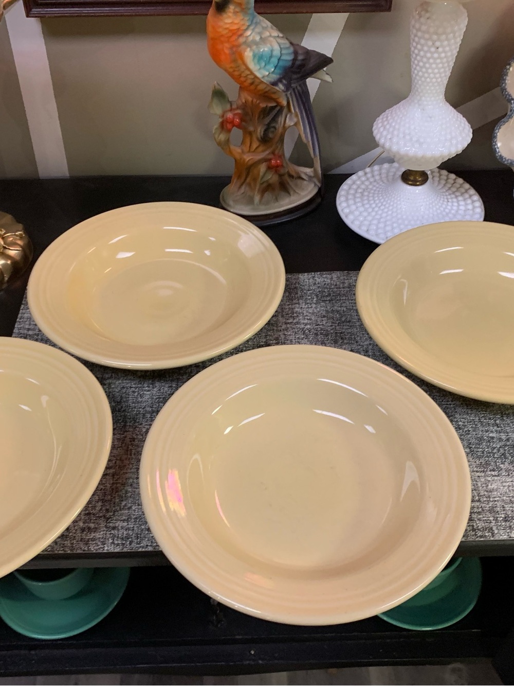 Fiestaware Linen Rimmed Soup Bowls Set of 4